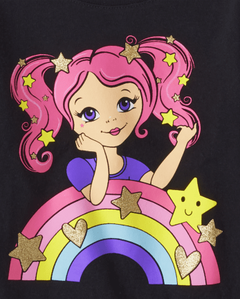 Baby And Toddler Girls Girl Graphic Tee