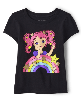 Baby And Toddler Girls Girl Graphic Tee