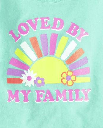 Baby And Toddler Girls Family Graphic Tee