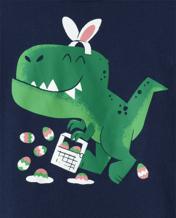 Baby And Toddler Boys Easter Dino Graphic Tee