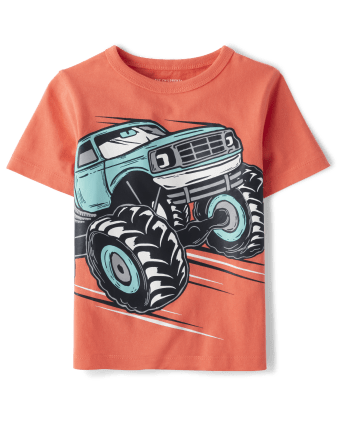 Kids monster shop truck shirt
