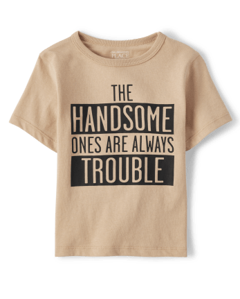 Baby And Toddler Boys Short Sleeve Handsome Graphic Tee | The Children ...