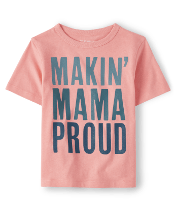 T-shirt graphique Mama pour bébés et tout-petits garçons