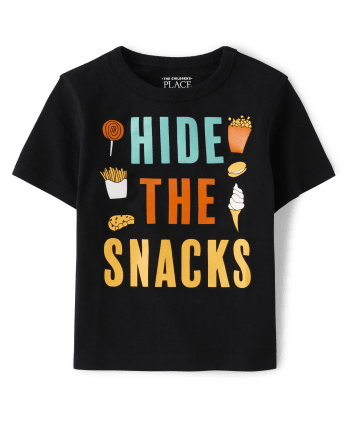 Baby And Toddler Boys Hide Snacks Graphic Tee