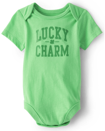 Unisex Baby Matching Family Lucky Charm Graphic Bodysuit