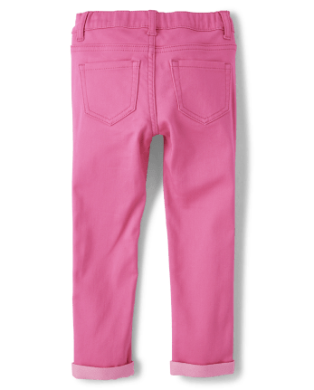 Baby And Toddler Girls Roll Cuff Jeggings | The Children's Place ...