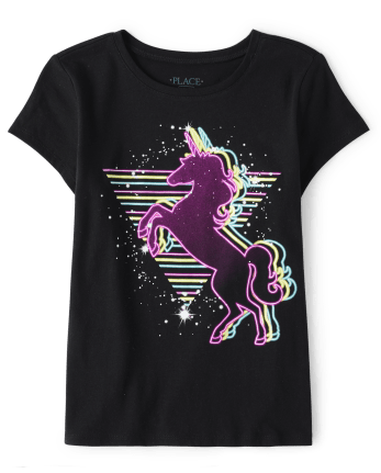 Girls Unicorn Graphic Tee