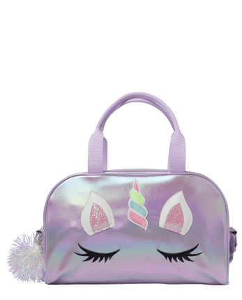 Girls Iridescent Unicorn Sleepover Bag