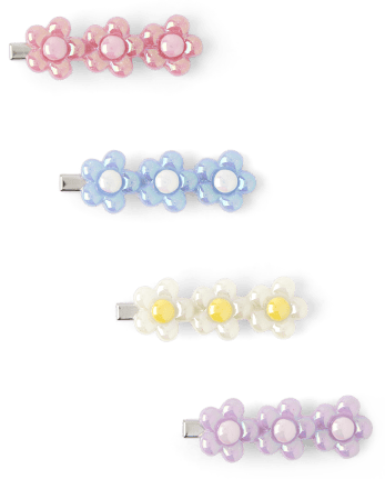 Girls Flower Hair Clip 4-Pack