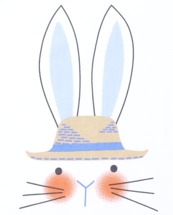 Pyjama en coton unisexe assorti pour la famille avec lapin de Pâques