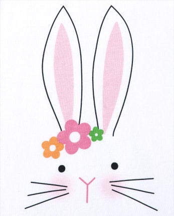 Girls Matching Family Easter Bunny Snug Fit Cotton Pajamas