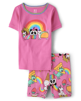 Girls Squishies Snug Fit Cotton Pajamas
