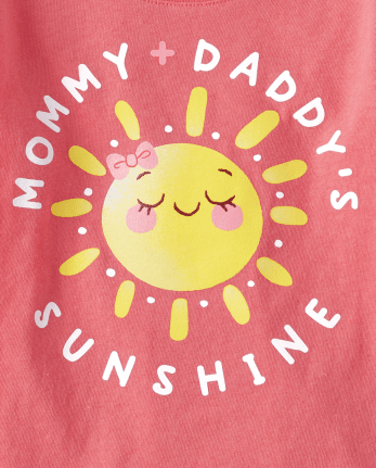 Baby And Toddler Girls Sunshine Graphic Tee