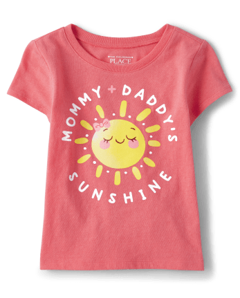 Baby And Toddler Girls Sunshine Graphic Tee