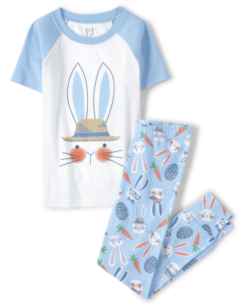 Boys Matching Family Easter Bunny Snug Fit Cotton Pajamas