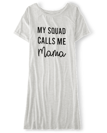 Camisa de dormir modal con gráfico para mujer