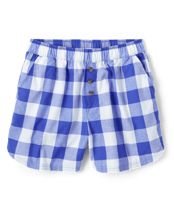 Shorts de pijama de popelina con estampado para mujer
