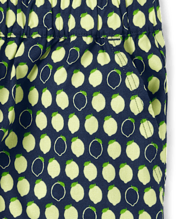 Shorts de pijama de popelina con estampado para mujer