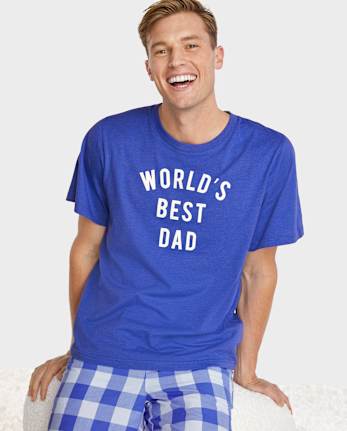 Camiseta para dormir con estampado gráfico para hombre