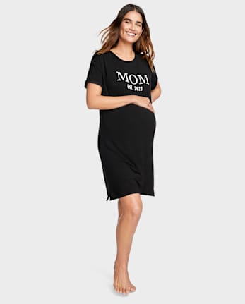 Womens Mom Modal Maternity Sleep Shirt