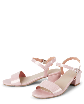 Girls Holographic Low Heels