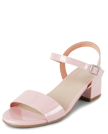 Girls Holographic Low Heels