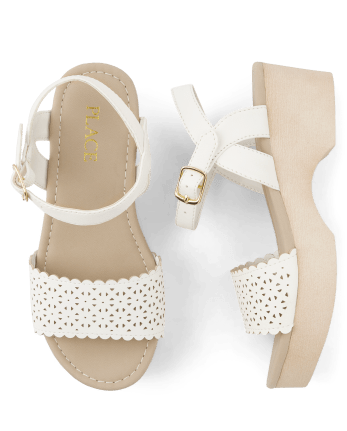 Girls Perforated Clog Sandals