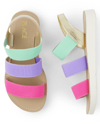 Girls Colorblock Sandals