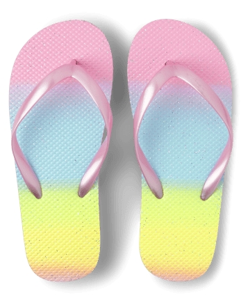 Tongs dégradées scintillantes pour fille