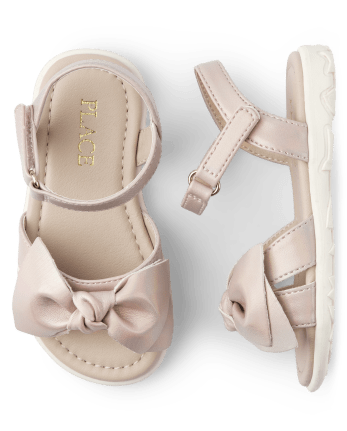 Sandalias con lazo para niñas pequeñas