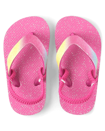Toddler Girls Glitter Flip Flops