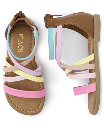 Toddler Girls Rainbow Sandals
