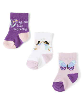 Baby Girls Fairy Midi Socks 6-Pack