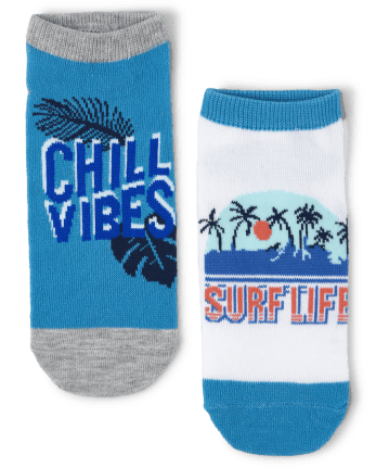 Calcetines tobilleros de surfista para niño, paquete de 6