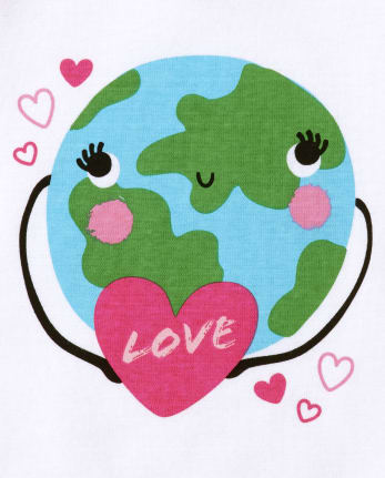 Lot de 2 pyjamas Earth en coton ajustés pour bébé et toute-petite fille