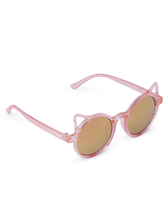 Gafas de sol redondas para niñas pequeñas con diseño de gato