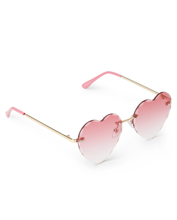 Girls Frameless Heart Sunglasses