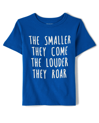 Baby and Toddler Boy Smaller Louder Graphic Tee