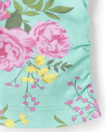 Lot de 2 pantalons à volants à fleurs pour bébé fille
