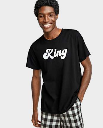 Camiseta para dormir con estampado gráfico para hombre
