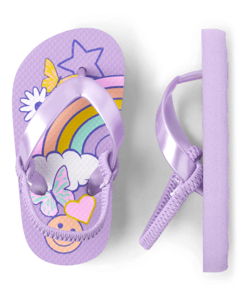 Toddler Girls Doodle Flip Flops