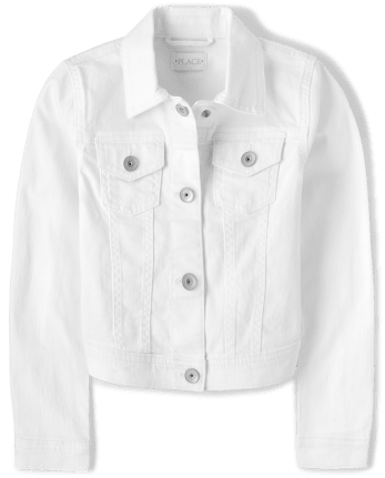 Alion Little Girl New Lapel Double-Breasted Long Denim Jacket 1 9T :  Amazon.in: Fashion