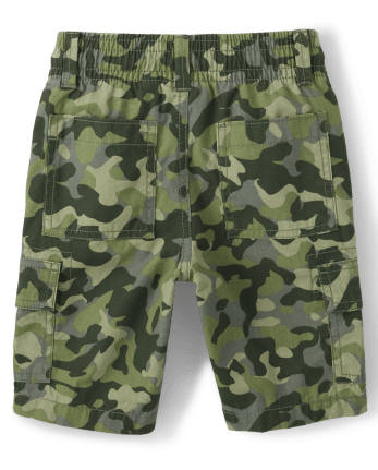 Boys Woven Camo Print Pull On Cargo Shorts | The Children's Place ...