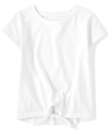 Top con lazo delantero para niñas