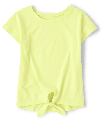 Top con lazo delantero para niñas