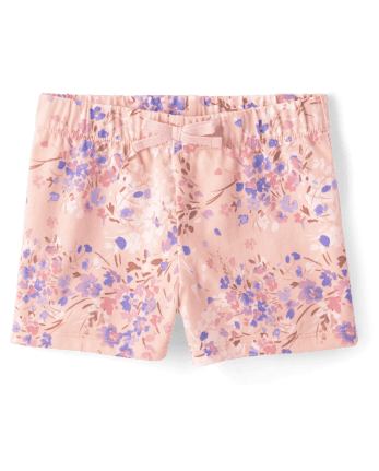 Shorts sin cierres con estampado para niñas