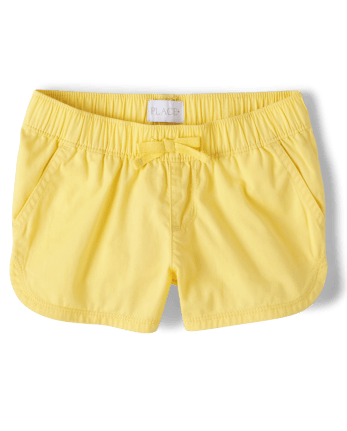 Girls best sale yellow shorts