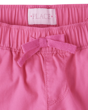 Girls Twill Pull On Shorts