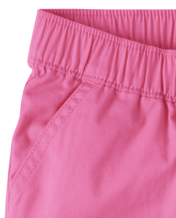 Girls Twill Pull On Shorts