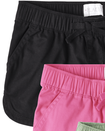 Pack de 4 Shorts sin cierres de sarga para niña